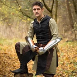 Epic Armoury Manteau Sans Manches Assassins Creed, Marron-noir -Tudor Soldes Magasin manteau sans manches assassins creed marron noir 3