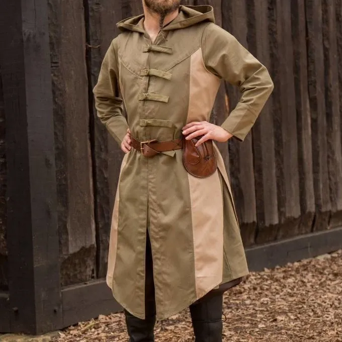 Epic Armoury Manteau Sans Manches Assassins Creed, Vert Sable 4 Epic Armoury Manteau Sans Manches Assassins Creed, Vert Sable – Image 4