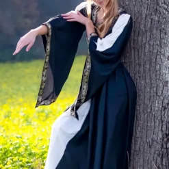 Leonardo Carbone Noble Robe Brodée Loretta, Noir -Tudor Soldes Magasin noble robe brodee loretta noir 2