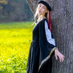 Leonardo Carbone Noble Robe Brodée Loretta, Noir -Tudor Soldes Magasin noble robe brodee loretta noir 3