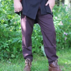 Leonardo Carbone Pantalon En Coton Alin, Marron Foncé -Tudor Soldes Magasin pantalon en coton alin marron fonce 2