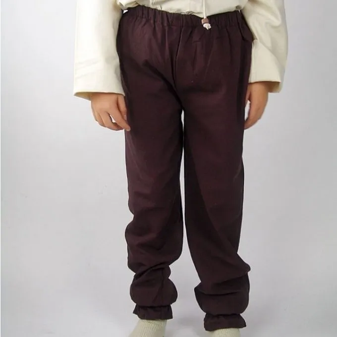 Leonardo Carbone Pantalon Enfant Edmund Marron 1 Leonardo Carbone Pantalon Enfant Edmund Marron
