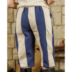 Mytholon Pantalon Pirate Jack, Bleu / Crème -Tudor Soldes Magasin pantalon pirate jack bleu creme 3