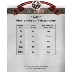 Mytholon Pantalon Pirate Jack, Bleu / Crème -Tudor Soldes Magasin pantalon pirate jack bleu creme 4