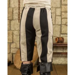 Mytholon Pantalon Pirate Jack, Noir / Crème -Tudor Soldes Magasin pantalon pirate jack noir creme 2