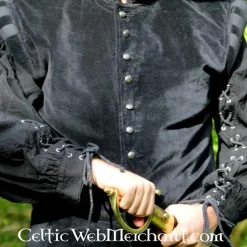 Leonardo Carbone Pourpoint De Velours Avec Des Boutons En Métal, Noir -Tudor Soldes Magasin pourpoint de velours avec des boutons en metal noi 4