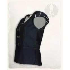 Mytholon Renaissance Doublet Geoffrey, Noir 9 Mytholon Renaissance Doublet Geoffrey, Noir -Tudor Soldes Magasin renaissance doublet geoffrey noir 3