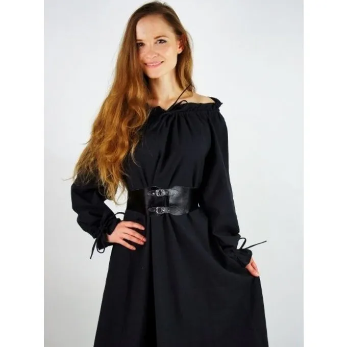 Leonardo Carbone Robe Alina, Noir 2 Leonardo Carbone Robe Alina, Noir – Image 2