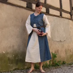 Leonardo Carbone Robe Belle, Rouge-crème -Tudor Soldes Magasin robe belle rouge creme 2