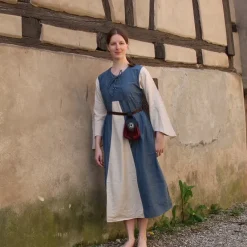 Leonardo Carbone Robe Belle, Rouge-crème -Tudor Soldes Magasin robe belle rouge creme 4