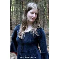 Leonardo Carbone Robe Branwen Noir-rouge -Tudor Soldes Magasin robe branwen noir rouge 2