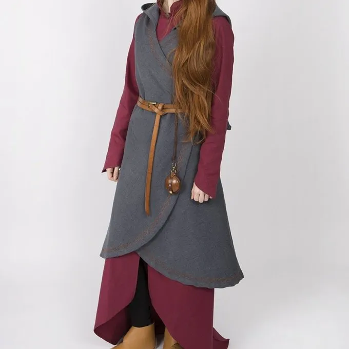 Burgschneider Robe Cache-cœur Dala, Gris 2 Burgschneider Robe Cache-cœur Dala, Gris – Image 2