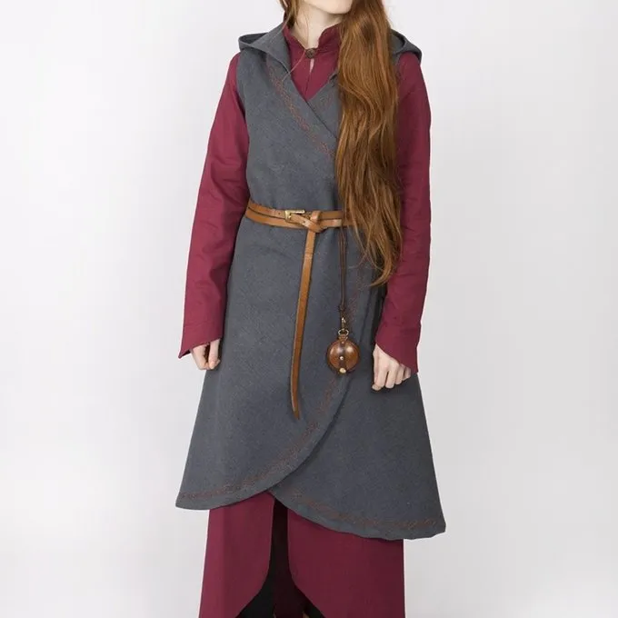 Burgschneider Robe Cache-cœur Dala, Gris 3 Burgschneider Robe Cache-cœur Dala, Gris – Image 3