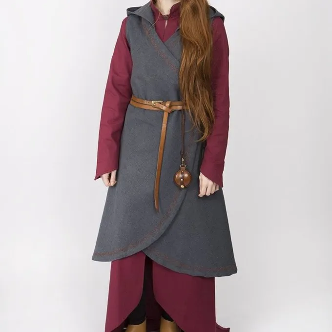 Burgschneider Robe Cache-cœur Dala, Gris 1 Burgschneider Robe Cache-cœur Dala, Gris