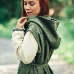 Leonardo Carbone Robe Cache-cœur Thyra, Vert -Tudor Soldes Magasin robe cache coeur thyra vert 2