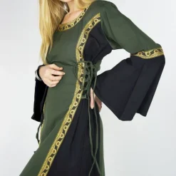 Leonardo Carbone Robe Cleena Vert Et Noir -Tudor Soldes Magasin robe cleena vert et noir 5