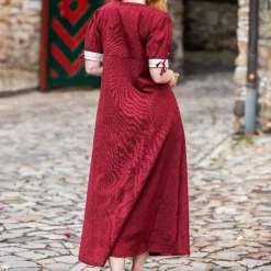 Leonardo Carbone Robe De Fille Nina Rouge -Tudor Soldes Magasin robe de fille nina rouge 3