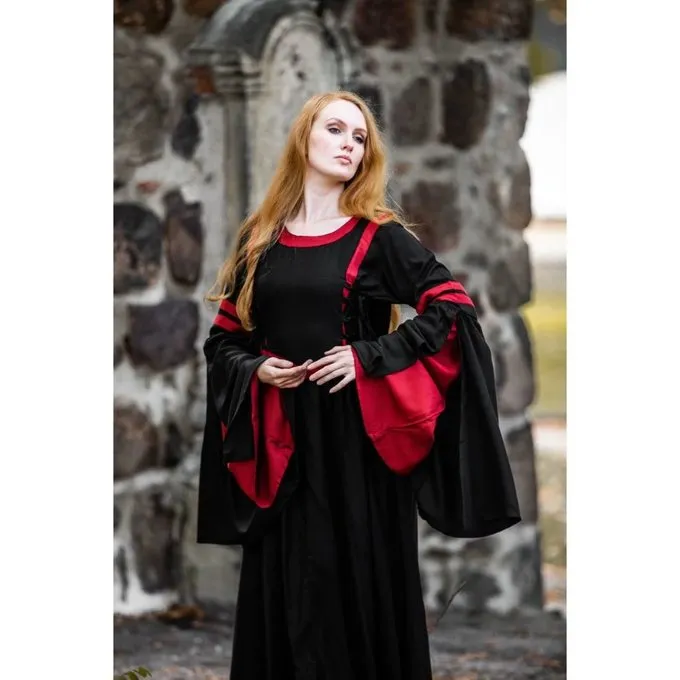 Leonardo Carbone Robe Douze Noir-rouge 4 Leonardo Carbone Robe Douze Noir-rouge – Image 4