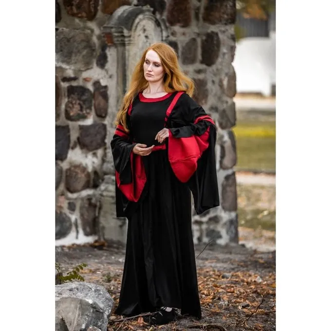 Leonardo Carbone Robe Douze Noir-rouge 5 Leonardo Carbone Robe Douze Noir-rouge – Image 5