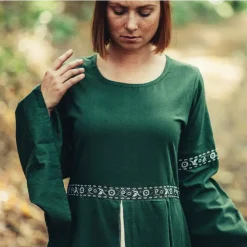 Leonardo Carbone Robe Ivy Vert-blanc -Tudor Soldes Magasin robe ivy vert blanc 2