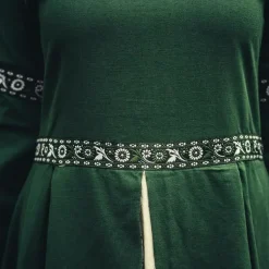 Leonardo Carbone Robe Ivy Vert-blanc -Tudor Soldes Magasin robe ivy vert blanc 3