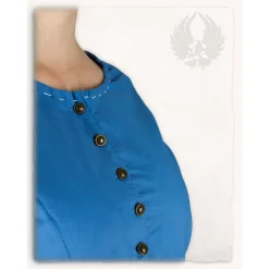 Mytholon Robe Médiévale Elodie, Bleu / Crème Légère 11 Mytholon Robe Médiévale Elodie, Bleu / Crème Légère -Tudor Soldes Magasin robe medievale elodie bleu creme legere 5