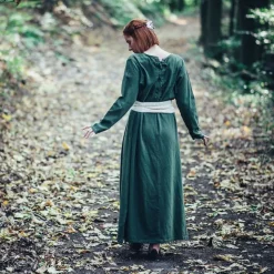 Leonardo Carbone Robe Médiévale Emma Vert Olive 7 Leonardo Carbone Robe Médiévale Emma Vert Olive -Tudor Soldes Magasin robe medievale emma vert olive 3