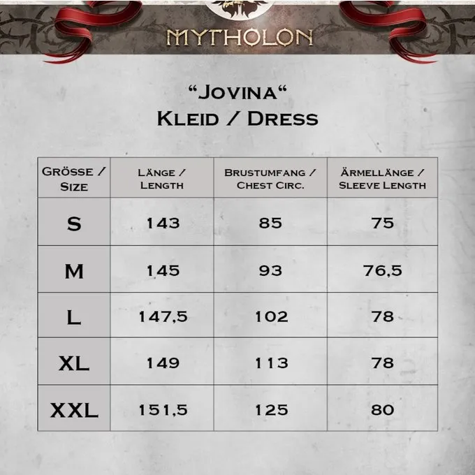 Mytholon Robe Médiévale Jovina, Verte 4 Mytholon Robe Médiévale Jovina, Verte – Image 4