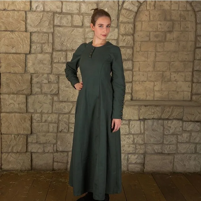 Mytholon Robe Médiévale Jovina, Verte 1 Mytholon Robe Médiévale Jovina, Verte
