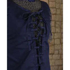 Mytholon Robe Médiévale Leandra, Bleu Foncé -Tudor Soldes Magasin robe medievale leandra bleu fonce 4