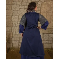Mytholon Robe Médiévale Leandra, Bleu Foncé -Tudor Soldes Magasin robe medievale leandra bleu fonce 5