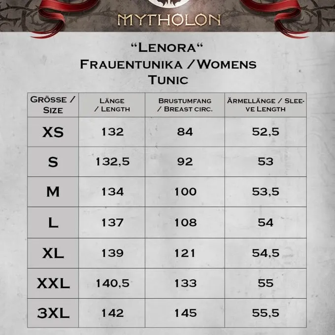 Mytholon Robe Médiévale Lenora, Bleue 3 Mytholon Robe Médiévale Lenora, Bleue – Image 3