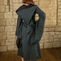 Mytholon Robe Médiévale Ophelia, Vert-noir -Tudor Soldes Magasin robe medievale ophelia vert noir 4