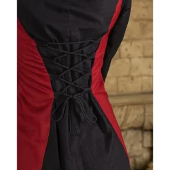 Mytholon Robe Médiévale Stella, Rouge Noir 7 Mytholon Robe Médiévale Stella, Rouge Noir -Tudor Soldes Magasin robe medievale stella rouge noir 3