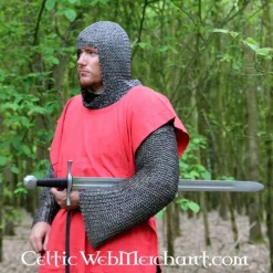 Leonardo Carbone Surcot, Damier, Noir-blanc