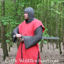 Leonardo Carbone Surcot, Damier, Noir-vert -Tudor Soldes Magasin surcot damier noir vert 4