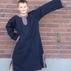 Leonardo Carbone Tunique Celtique Garçon Finn Noir