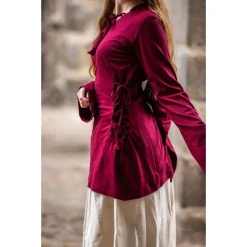 Leonardo Carbone Tunique Femme Lea Rouge -Tudor Soldes Magasin tunique femme lea rouge 2