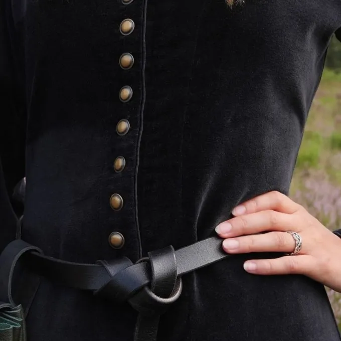 Velours Cotehardie Christina, Noir 3 Velours Cotehardie Christina, Noir – Image 3