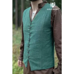 Burgschneider Vest Maron, Vert -Tudor Soldes Magasin vest maron vert 2