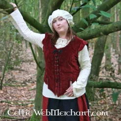 Leonardo Carbone Veste Médiévale Caelia Rouge