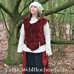 Leonardo Carbone Veste Médiévale Caelia Vert 9 Leonardo Carbone Veste Médiévale Caelia Vert -Tudor Soldes Magasin veste medievale caelia vert 3