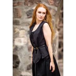 Leonardo Carbone Veste Médiévale Christine Noir